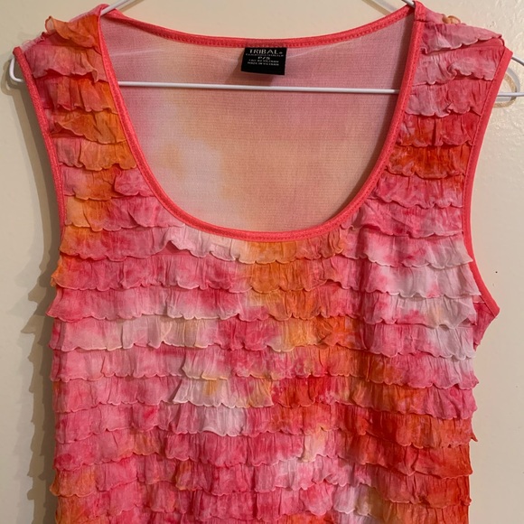 Tribal casual sleeveless dress. Size Small - Picture 6 of 8